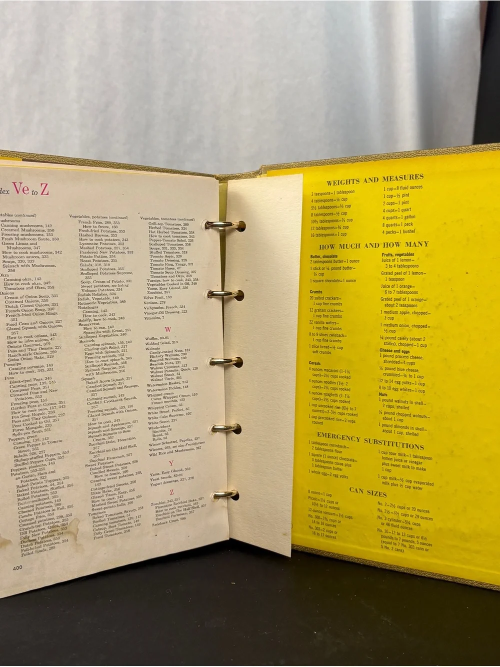 Better Homes And Gardens New Cook Book Souvenir Edition 1965 Gold Hardcover